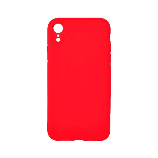 Silicone Case with Camera Shield for Apple iPhone XR Red